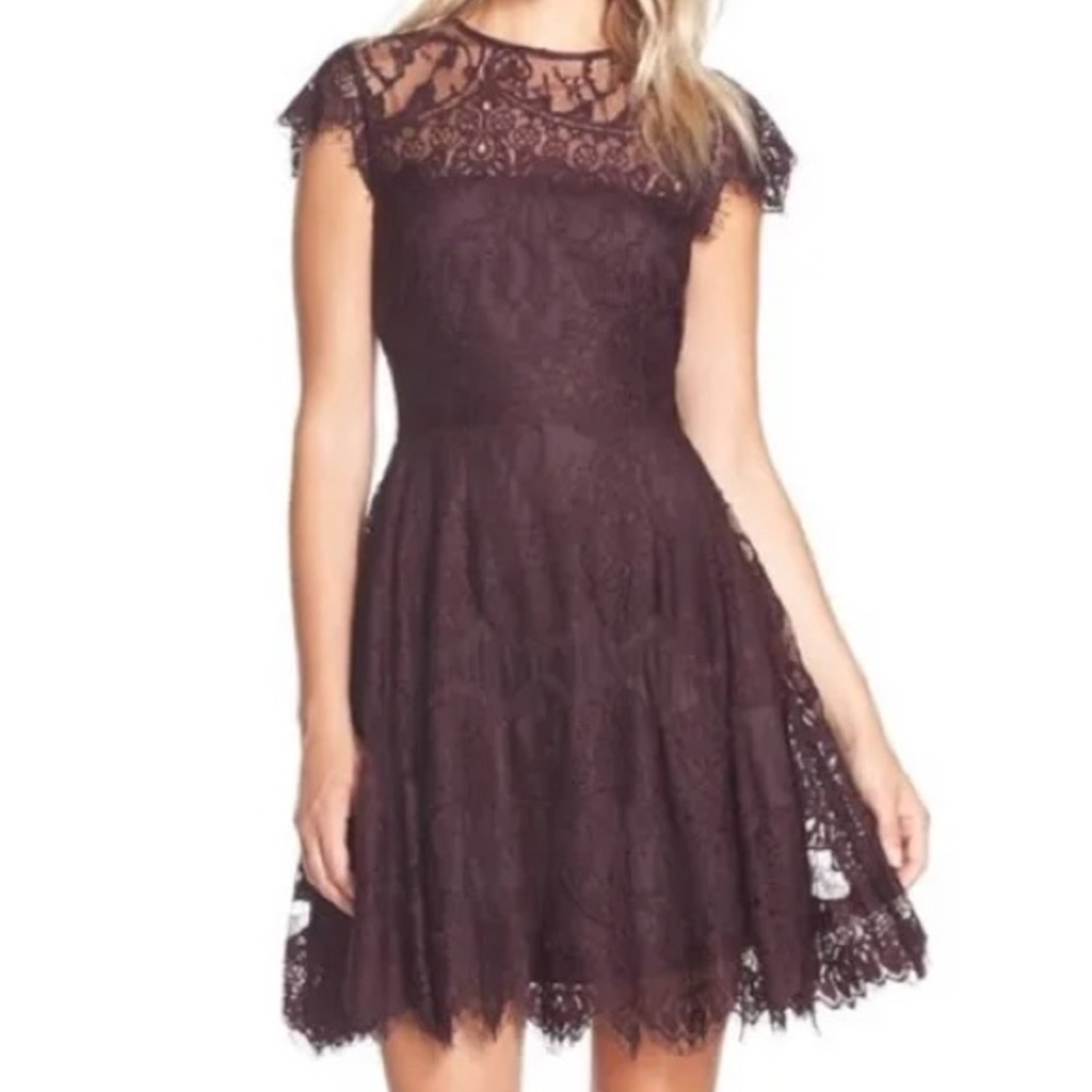 BB Dakota Purple Lace Dress